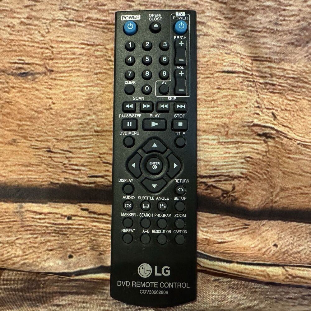 Genuine LG COV33662806 DVD Remote Control Black for DP132 DP132H Player Tested